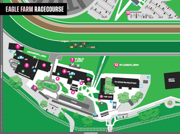 Eagle Farm Racecourse Map