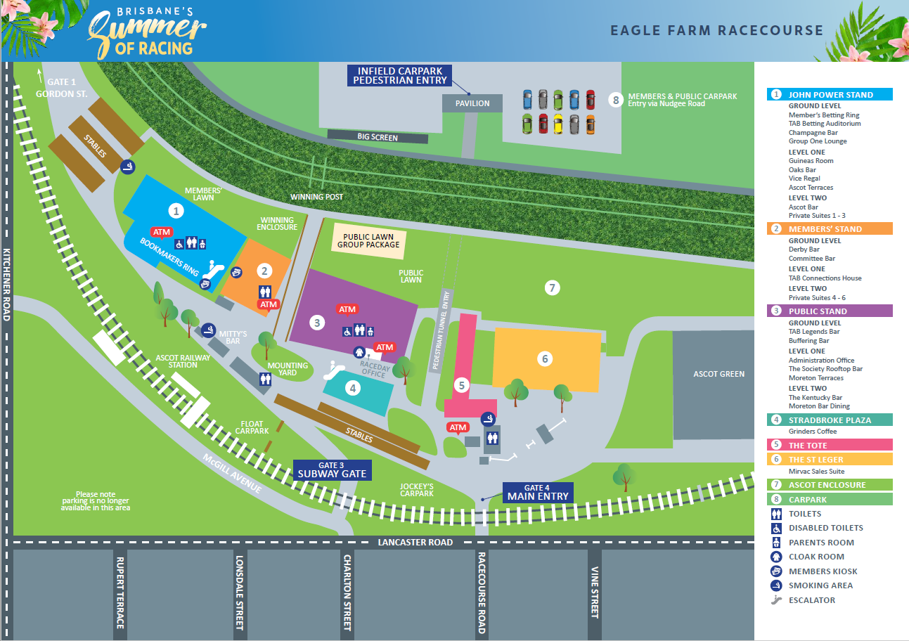 Summer Eagle Farm Map | Brisbane Racing Club