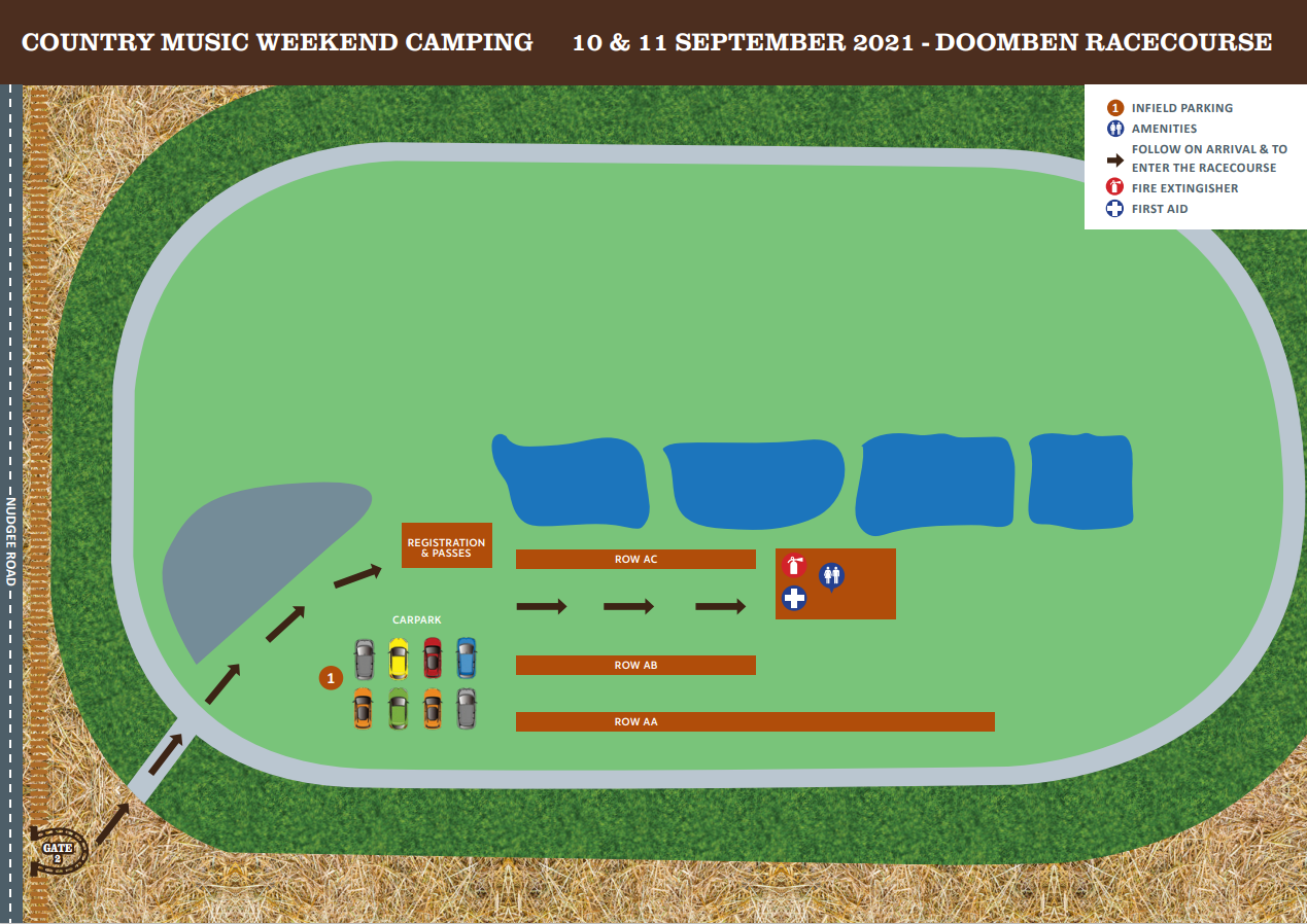 CMW Camping Event Map | Brisbane Racing Club