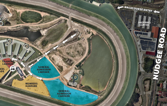 Eagle Farm Parking Map | Brisbane Racing Club