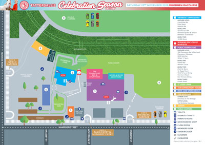 Tattersall's Celebration Season Raceday Map Thumbnail