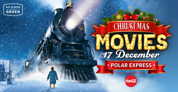 Polar Express Christmas Movie on the Big Screen on the Green