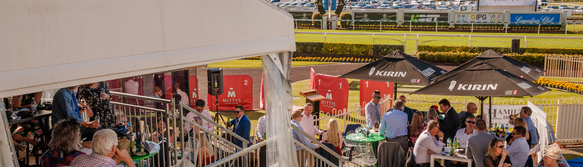 The Winning Enclosure Marquee at Christmas At The Races at Doomben Racecourse is the closest location to the racing action. Enjoy five class hospitality at a great price!